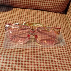 Pink Square Sunglasses